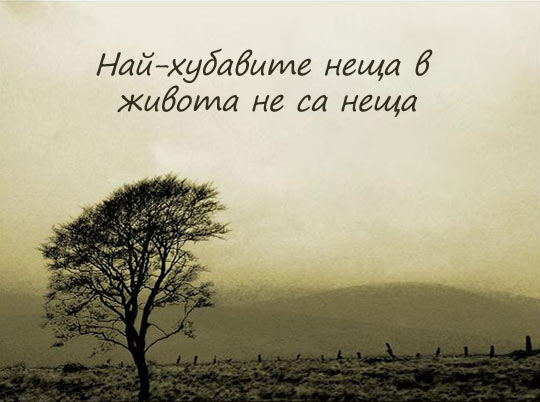 Най-прекрасните неща в живота са безплатни