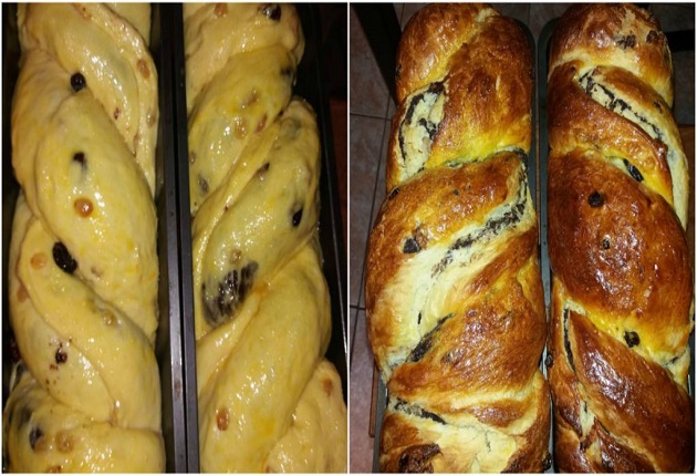 Козунак с орехи и какао, който не изисква месене